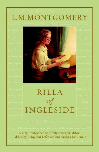 Rilla of Ingleside / by L.M. Montgomery.