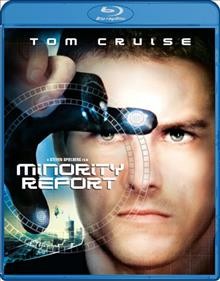 Minority report / DreamWorks Pictures and Twentieth Century Fox present ; directed by Steven Spielberg ; screenplay by Scott Frank and Jon Cohen ; produced by Gerald R. Molen, Bonnie Curtis ; produced by Walter F. Parkes, Jan de Bont ; a Cruise/Wagner, Blue Tulip, Ronald Shusett/Gary Goldman production, a Steven Spielberg film.